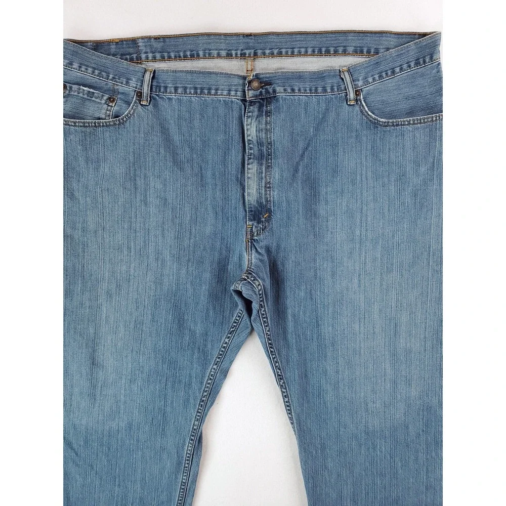 Levis 559 Jeans Mens 48x29 Blue Denim Straight Leg Relaxed Fit Distressed Pants